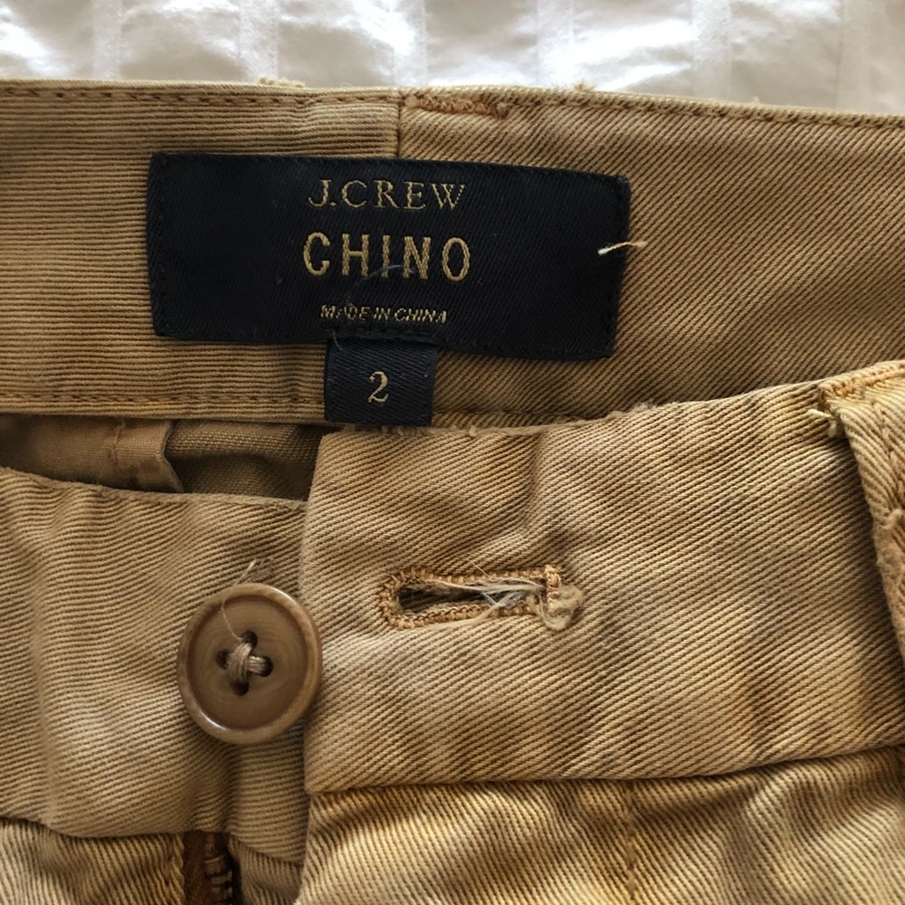 J.CREW Distressed Khaki chino